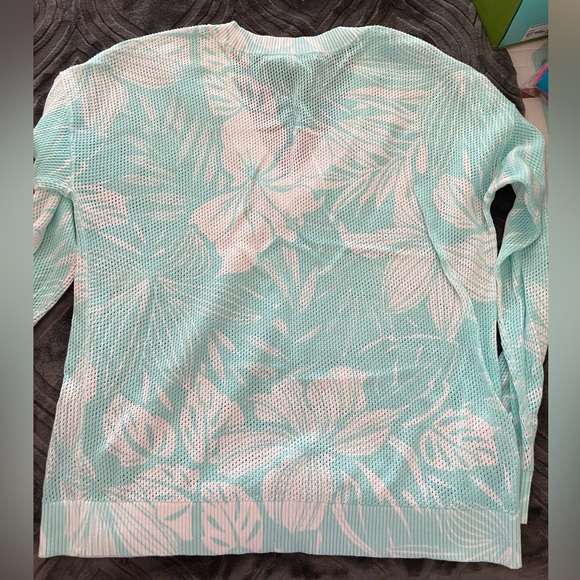 Tommy Bahama Tropical Floral Beach Sweater S - Picture 2 of 9